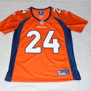 Denver Broncos Reebok Women's Size Medium Champ Bailey NFL Football Jersey